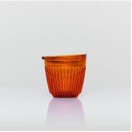 Huskee Renew Range Cup & Lid- Amber and Smoke - (6oz, 8oz, 12oz, 16oz) (Amber, 6oz Cup & Lid)