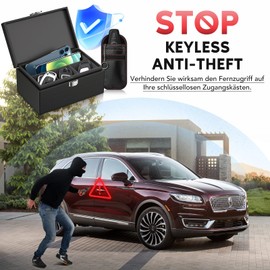 Coorattyes Keyless Go Protection Car Key Box, RFID Blocker Car Key, Car Key Box & Bags, Keyless Go Protection Car Key Box for Car Keys, Key Box Keyless Go Protection