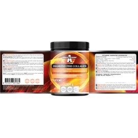 Diamond Fish Collagen 300 g, Hydrolysed Fish Collagen with Hyaluronic Acid and Biotin, 30 Servings, Supports the Health of Joints, Bones and Skin Apollo's Hegemony