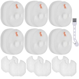 Leadaybetter Rocket Vacuum filter replacement for Shark HV300W HV301 HV30126 HV302 HV303 HV305 HV308 HV310 UV450, 6 Sets Filters Foam & Felt Filters, Parts Model XFFV300