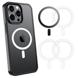 Aothey Magsafe Sealing Ring, Ultra Thin, Anti-Rotation Design, Magsafe Compatible, Includes Magsafe Seal, Universal Compatible with Magsafe Accessories, Magnetic Enhancement, Wireless Charging, Black