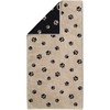 Cawö Home Hand Towels We Love Dogs Paws 6247 Black/Beige
