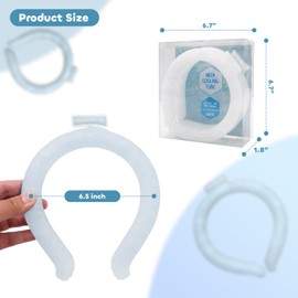 Neck Cooling Tube, Reusable Wearable Cooling Neck Wraps for Summer Heat (C)