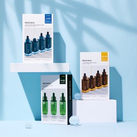 Mediheal Best Ampoule Mask 3 types, 30 sheets (Tea Tree + Madecassoside + Vita) 메디힐 베스트 앰플 마스크 3종 30매 (티트리+마데카소사이드+비타)