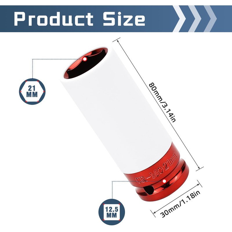Power Protection Inserts 3-Piece for Aluminium Rims 17 mm (21