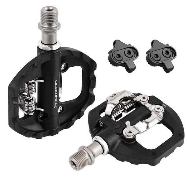 SUPERNIGHT Bicycle Pedals with SPD Cleat Set, Click Pedal PD