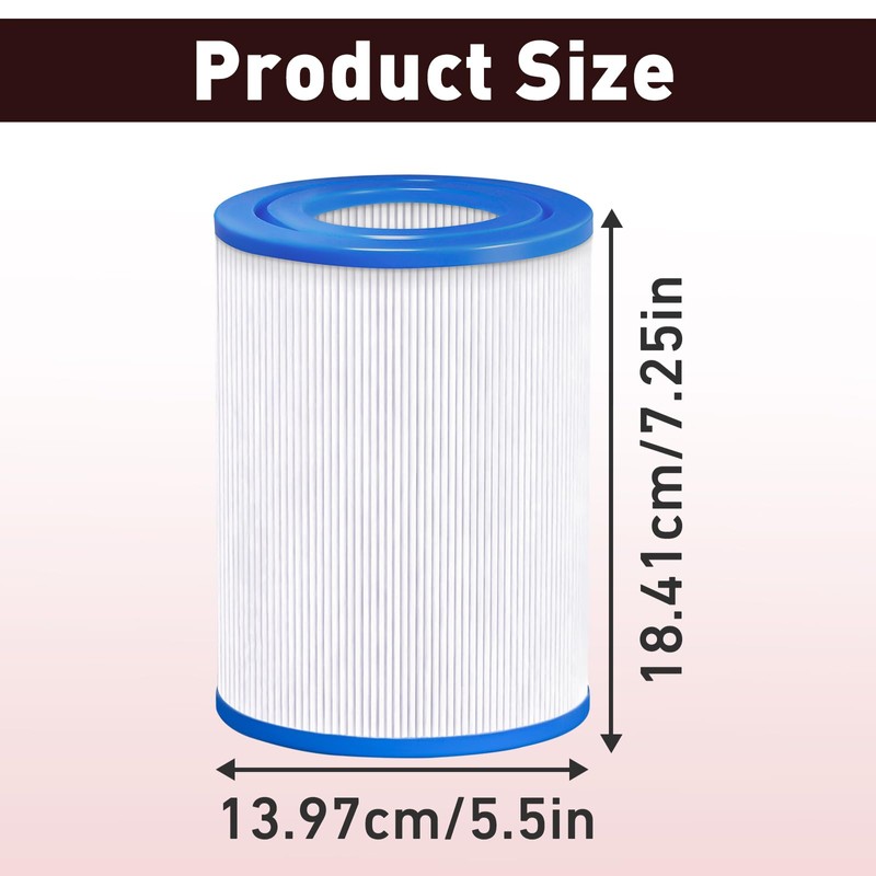 StreytoTek 4 Pcs PDM28 Spa Filter, Compatible with Dream Maker