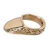 Archery Thumb Rings Good Protection Engraving Pattern Brass Finger Protector