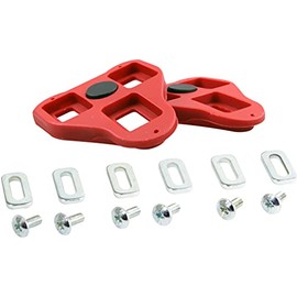 Velox Look Delta Pedal Cleats, Red, 9° Float