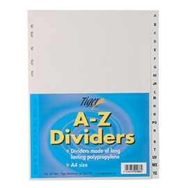A4 A-Z PP Dividers Pack of 1