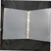 Operitacx Transparent Frosted PP Plastic B5 Round Ring Binder File