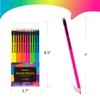 REDVANTA Pre-Sharpened Pencils #2 Neon Pencils for Kids Fun Number