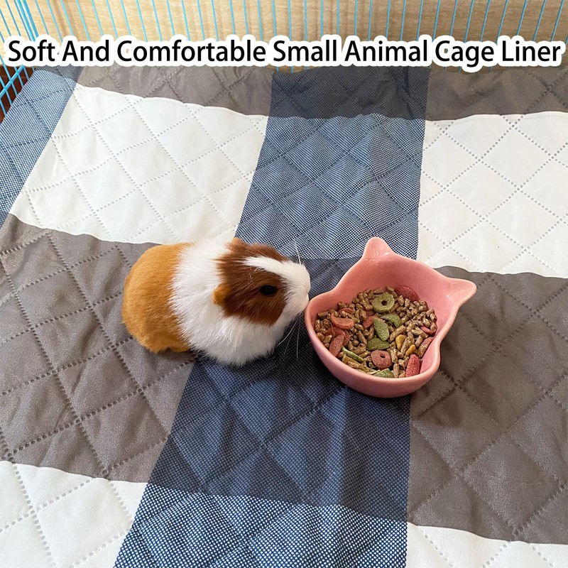 WEWAYKGJ Rabbit Cage Liners, Guinea Pig Bedding Pads Bunny Cage