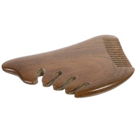 Mikinona Hair Scalp Sc Round Edges and Corners Wooden Massage Comb for Home and Travel