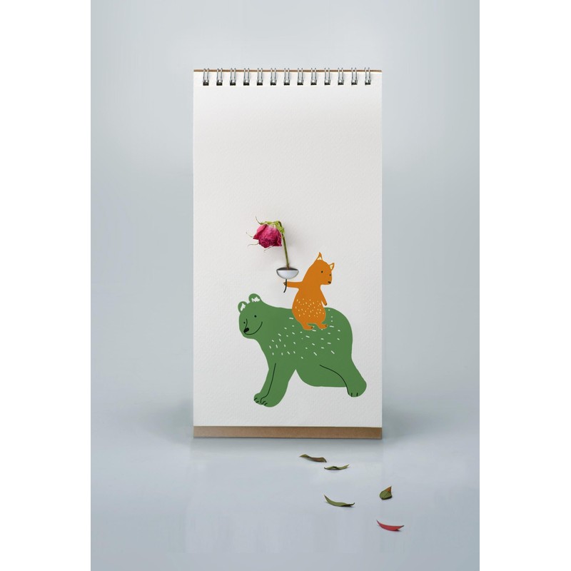 PLAYABLE ART Flip Vase - Tabletop Notebook-styled Vase for Flowers