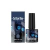 Esmalte de uñas magnético azul negro | Efecto ojo de