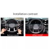 BEBECAR Oak wood Grain Steering Wheel Overlay Trim Cover Fits