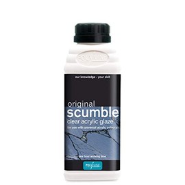 Polyvine Original Scumble Glaze – Decorative Clear Acrylic Glaze for Walls & Furniture – Water-Based Translucent Colourant Medium for Colour Washing, Marbling & Stippling – 1 Hr Working Time