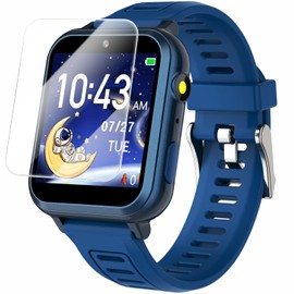 Smart Watch for Kids with 24 Puzzle Games, HD Touch Screen, Camera, Music Player, Pedometer, Alarm Clock, Calculator, Flashlight - 12/24hr Kids Watches Gift for 4-12 Year Old Boys