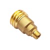 BesNPT Solid Brass Propane Gas Fitting Hose Adapter, QCC1 Type1