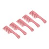 5Pcs Hairdressing Wide Tooth Comb Anti Static Ergonomic Handle Safe