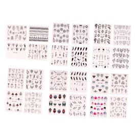 Outanaya 24Pcs Dreamcatcher Series Nail Art Stickers Imitation Pattern Decals for Fingernail Decoration for DIY Home Manicures and Professional Use Safe Hygienic Design