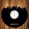 bigcopy e.K. Erfurt Skyline Wall Clock with Dial / Vinyl