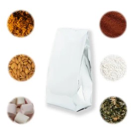 Bolsa Fuelle 1kg H390 C/válvula -metalizado Plata-100 Piezas