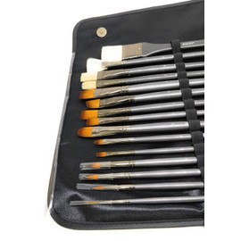 Brustro Artists? Mixed Hair Brush Set of 15 in PU Bag