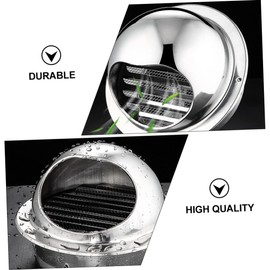 DOITOOL 3 Pcs Stainless Steel Range Hood Cover Exhaust Hood Kitchen Air Vent Durable Easy Install