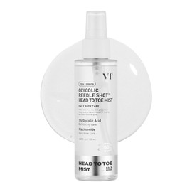 VT COSMETICS VT COSMETICS 7% Glycolic Acid Reedle Shot Head-to-Toe Mist with Niacinamide, Exfoliating Spray for Bumpy & Strawberry Skin, Dark Spots, Skin Texture, Keratosis Pilaris, Korean Skincare (4.05 fl oz)