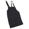 Kitchen Apron Black Apron Polyester Pockets Adjustable Strap Unisex Apron