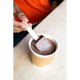 Case of 50 - Hot Chocolate on a Stick - Dark Chocolate Flavor - Individually Wrapped