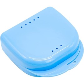 Zahnspangendose 1 Stück Zahnspangenbox Prothesendose Zahnersatz Dental Box, Kieferorthopädische Dental Retainer Box Prothese Aufbewahrungsbehälter Zahnprothesenbecher Zahnpflege