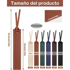 12 Separadores De Libros, Separador De Libros, Marcapaginas Elegantes Para Lectura, Regalos Para Amantes De Libros, Hechos De Material Pu, Varios Colo
