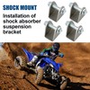 EIKLIM 4-pack shock mount，Steel base shock absorbers suspension bracket mounting