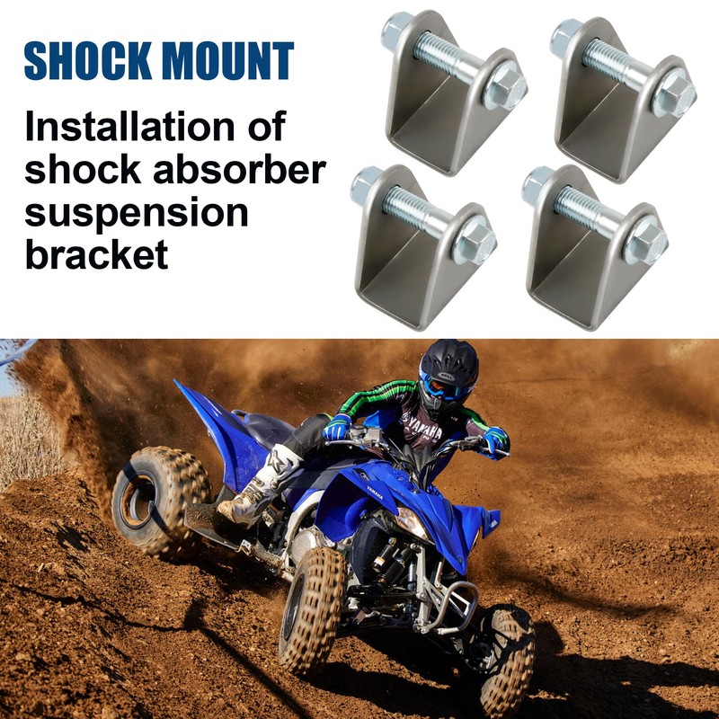 EIKLIM 4-pack shock mount，Steel base shock absorbers suspension bracket mounting