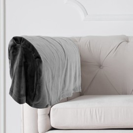 DECHOUS Stretch Sofa Armrest Cover Elastic Anti- Protector for and Recliners Soft Arm for Living Room Bedroom Fit Grey Color