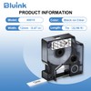 Bluink Compatible with Dymo D1 Label Tape 45010, Black on