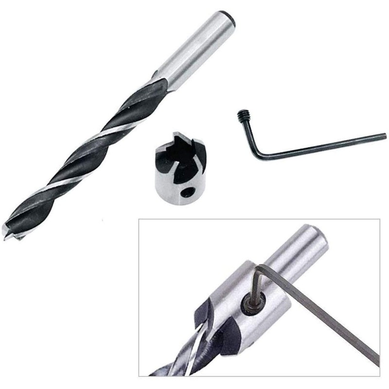 15pcs Countersink Drill Bit Set for Wood Door Window Cabine