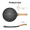 BOUFEIDA Crepe Pan, Crepe Pan 24 cm with Swiss Granite
