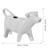 Angoily Ceramic Cow Coffee Creamer Dispenser: 40ml Withe Milk Creamer