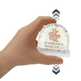 Mr. & Mrs. Panda Snow globe squirrel Christmas gift Christmas greeting bird wonder globe winter winter motif Santa Claus Merry Christmas