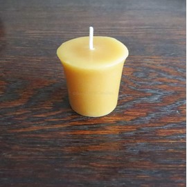 Beeswax Votive Candles Set of 12/100% Natural Handcrafted in the USA/Full 2 oz Wax Votives/Wedding/Event/Party/Holiday Candle
