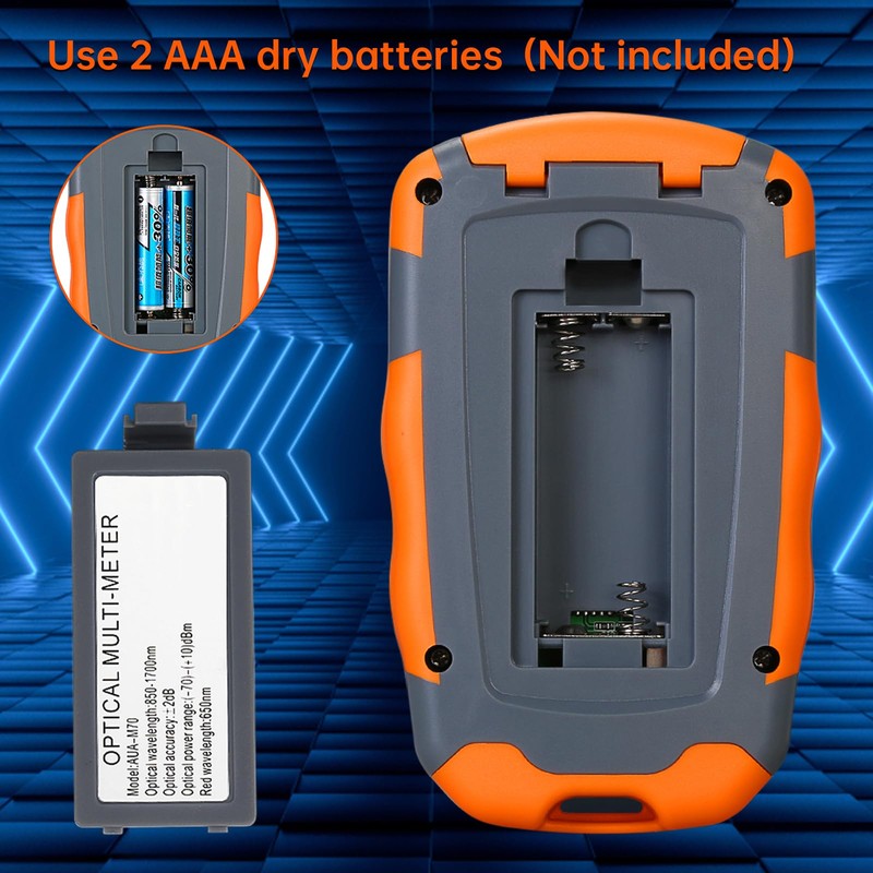 Duogalia 5-Pack Fiber Optic Tester Portable Fiber Light Power Meter