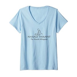 Womens Massage Therapist Gifts for Massage Therapy - Not Masseuse V-Neck T-Shirt