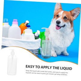 NOLITOY 5Pcs Pump Bottles Reusable Transparent Lotion Dispensers for Shampoo Body Wash and Liquid Soap Durable Plastic Containers for Travel and Home Use