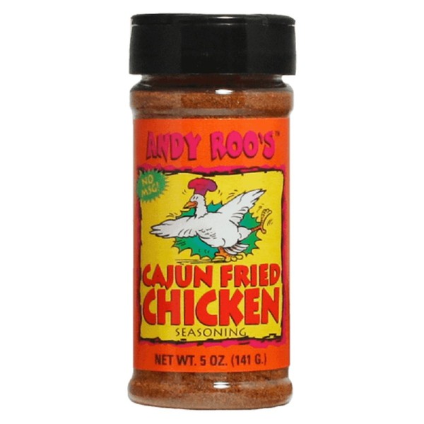 Andy Roo's Cajun Fried Chicken Seasoning, 5 Ounce Shaker
