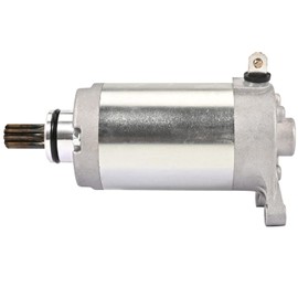 Hauertzx Starter Motor Compatible with Yamaha Motorcycle Starter V-Star 250 2008-2019, Virago XV250 1995-2007, XV250 Route 66 1988-2019, 12 Volt CCW 9-Tooth Spline 2UJ-81890-00-00， 2UJ-81800-03-00