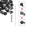 BRIIKPP Rivet Clips Fasteners Retainer Clips 0.3 inch (8 mm)
